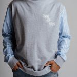 Gray unisex sweatshirt