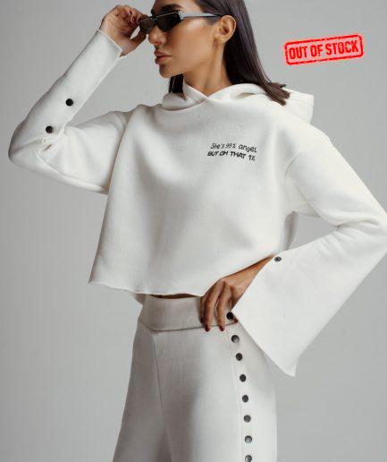 White suit with shorts