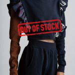 Sweatshirt with velvet sleeve