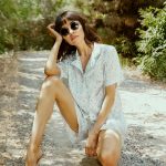 Light blue suit with shorts